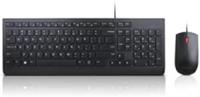 Lenovo Essential Wired Combo - Conjunto de teclado e rato - USB - Português - para ThinkCentre M71X, M910, ThinkPad P51, P71, ThinkStation P320, V310, V320-15, V410, V520-15