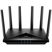 Cudy Tri-Band WiFi 7 BE11000 Router, 6-Stream 10 Gbps, 4 × 2.5G-poorten, tot 11000Mbps, VPN-server en client, Cudy APP en Mesh, 6 × High-gain Antennes, WR11000