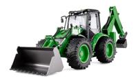Amewi Graafmachine G1401E 1:14 RTR groen afstandsbediening RC 2-in-1 wiellader & graafmachine kinderen 8 jaar
