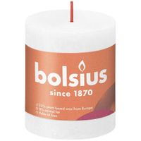 Bolsius kaars rustiek 8x7 cm cloudy wit