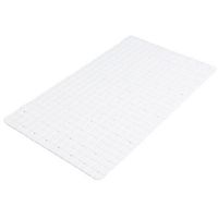 Urban Living Badkamer/douche anti slip mat - rubber - voor op de vloer - wit - 39 x 69 cm   -