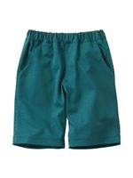 Familiar elasticated-waist cotton shorts - Vert