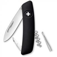 Swiza zakmes box D01 95 x 27 mm RVS zilver/zwart