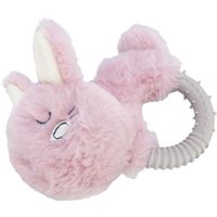 TRIXIE PLUCHE HAAS MET TPR RING VOOR PUPPY 14 CM - thumbnail