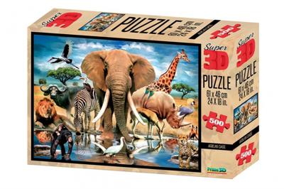 Prime 3D legpuzzel 3D Afrikaanse oase 500 stukjes Prime 3D legpuzzel 3D Afrikaanse oase 500 stukjes