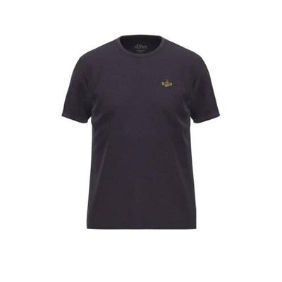 s.Oliver T-shirt met printopdruk blauw