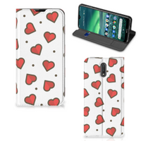 Nokia 2.3 Hoesje met Magneet Hearts - thumbnail