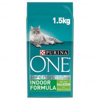 Purina One Indoor met kalkoen kattenvoer 1,5 kg - thumbnail