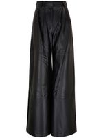 ZIMMERMANN Luminosity wide-leg leather trousers - Noir