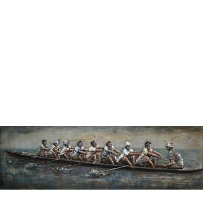 Wanddecoratie 3D Art - Roeiboot