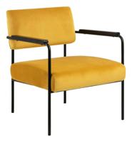 Bendt Fauteuil 'Caty' Velvet, kleur Geel