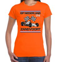 Verkleed t-shirt voor dames - GP - racing - oranje - supporter - themafeest - thumbnail