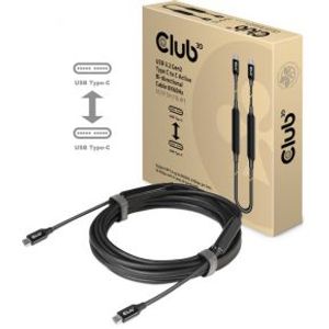 CLUB3D CAC-1535 USB-kabel 5 m USB 3.2 Gen 2 (3.1 Gen 2) USB C Zwart