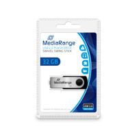 MediaRange MR911 USB flash drive 32 GB USB Type-A / Micro-USB 2.0 Zwart, Zilver