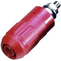 Stäubli XUB-G 66.9684-22 bananensokkel, diameter van de pennen: 4 mm, rood, 1 stuk