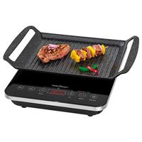 ProfiCook® PC-ITG 1130 Inductie-tafelgrill, 10 standen, 60 tot 240 °C, 3 led-controlelampjes, 2000 watt, aluminium grillplaat, glaskeramisch oppervlak, geschikt voor inductie
