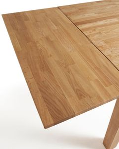 Kave Home uitschuifbare eettafel Isbel eiken naturel, 140-220 x 90cm - Hout