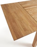 Kave Home uitschuifbare eettafel Isbel eiken naturel, 140-220 x 90cm - Hout - thumbnail