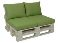 GO-DE Textil 2 palletkussens (Groen)