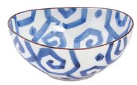 Blauw/Witte kom - Mixed Bowls - 16 x 7cm 500ml