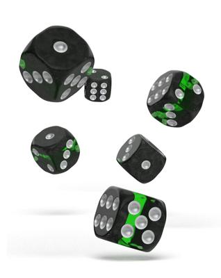 Oakie Doakie Dice D6 Dice 16 mm Enclave - Emerald (12)