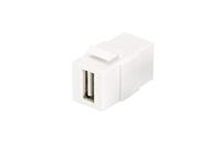 DIGITUS Keystone-koppeling USB 2.0 - Voor DN-93400 - zuiver wit (RAL 9003)