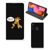 Samsung Galaxy A20s Magnet Case Giraffe - thumbnail