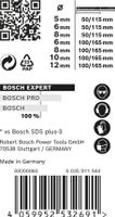 Bosch Accessories EXPERT SDS plus-7X 2608900195 Hamerboor 7-delig 5.0 mm, 6.0 mm, 8.0 mm, 6.0 mm, 8.0 mm, 10.0 mm, 12.0 mm SDS-Plus 7 stuk(s) - thumbnail