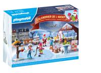 PLAYMOBIL Adventskalender - Een uitstapje naar de kerstmarkt constructiespeelgoed 71472 - thumbnail