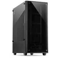 Inter-Tech C-303 Mirror Full-Tower Black - Inter-Tech C-303 Mirror, Full-Tower, PC, Metal,Tempered glass, Black, ATX,ITX,Micro ATX, 15.5 cm