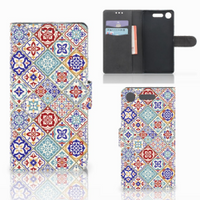 Sony Xperia XZ1 Bookcase Tiles Color