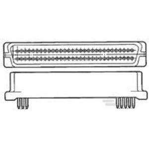 TE Connectivity TE AMP AMPLIMITE .050 Series Vertical PWB 6-5174216-4 1 stuk(s) Tray