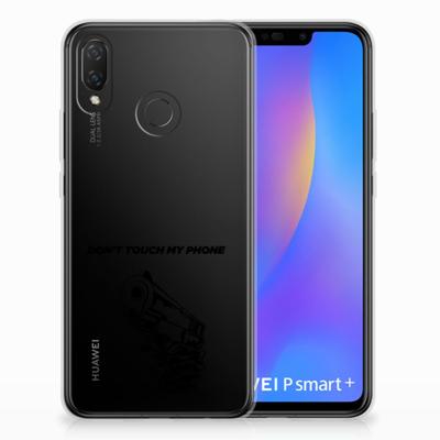 Huawei P Smart Plus Silicone-hoesje Gun Don't Touch My Phone Huawei P Smart Plus Silicone-hoesje Gun Don't Touch My Phone