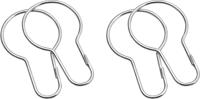 Sealskin Hooks douchegordijnringen 2x12 stuks