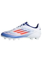 adidas Unisex F50 Club Voetbalschoenen Flexibele grond Firm Schoenen, Ftwr White Solar Rood Lucide Blauw, 43 1/3 EU
