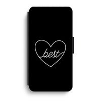 Best heart black: iPhone XR Flip Hoesje