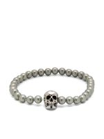 Alexander McQueen bracelet Skull à perles - Argent