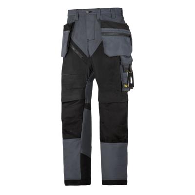 Snickers RuffWork broek met holsterzak grijs zwart maat XXXL taille 58 W42 Snickers RuffWork broek met holsterzak grijs zwart maat XXXL taille 58 W42