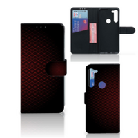 Motorola G8 Power Telefoon Hoesje Geruit Rood - thumbnail