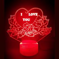 3D LED LAMP - ROOS MET HART 2