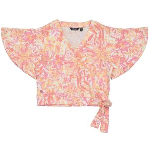 Quapi Meisjes blouse - Boudy - AOP bloemen wit