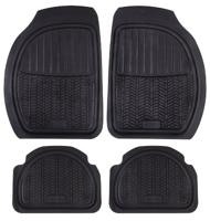 Michelin 009070 geribbelde rubbermatten, 4 stuks