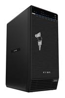 ICY BOX IB-3680SU3 8-voudige USB-behuizing voor harde schijven en SSD USB-A-verbinding,Zwart