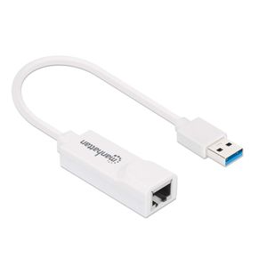 Manhattan Gigabit Ethernet Adapter Netwerkadapter 1 GBit/s USB 3.2 Gen 1 (USB 3.0)