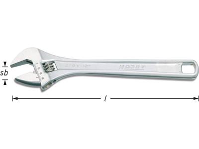 Hazet 279V-10 Engelse sleutel 28 mm DIN ISO 6787