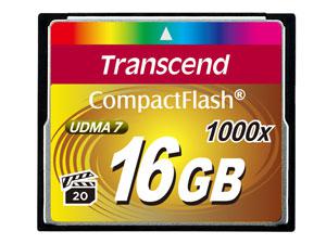 Transcend CompactFlash Card 1000x 16GB MLC