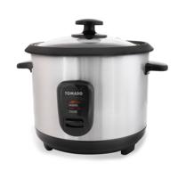 Tomado TRC1001S - Rijstkoker - 5 porties - Warmhoudfunctie - Anti aanbaklaag - RVS design