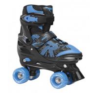 Roces Quaddy 3.0 rolschaatsen zwart/blauw 26-29 - thumbnail