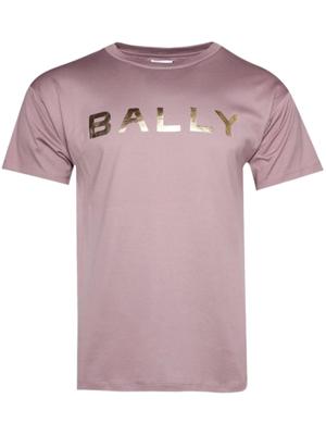 Bally T-shirt met logoprint - Paars
