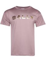 Bally T-shirt met logoprint - Paars